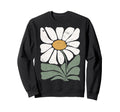Boho Daisy Flower Botanical Sweatshirt - Unique Graphic Men Women - T-Shirt, Sweatshirt, Hoodie