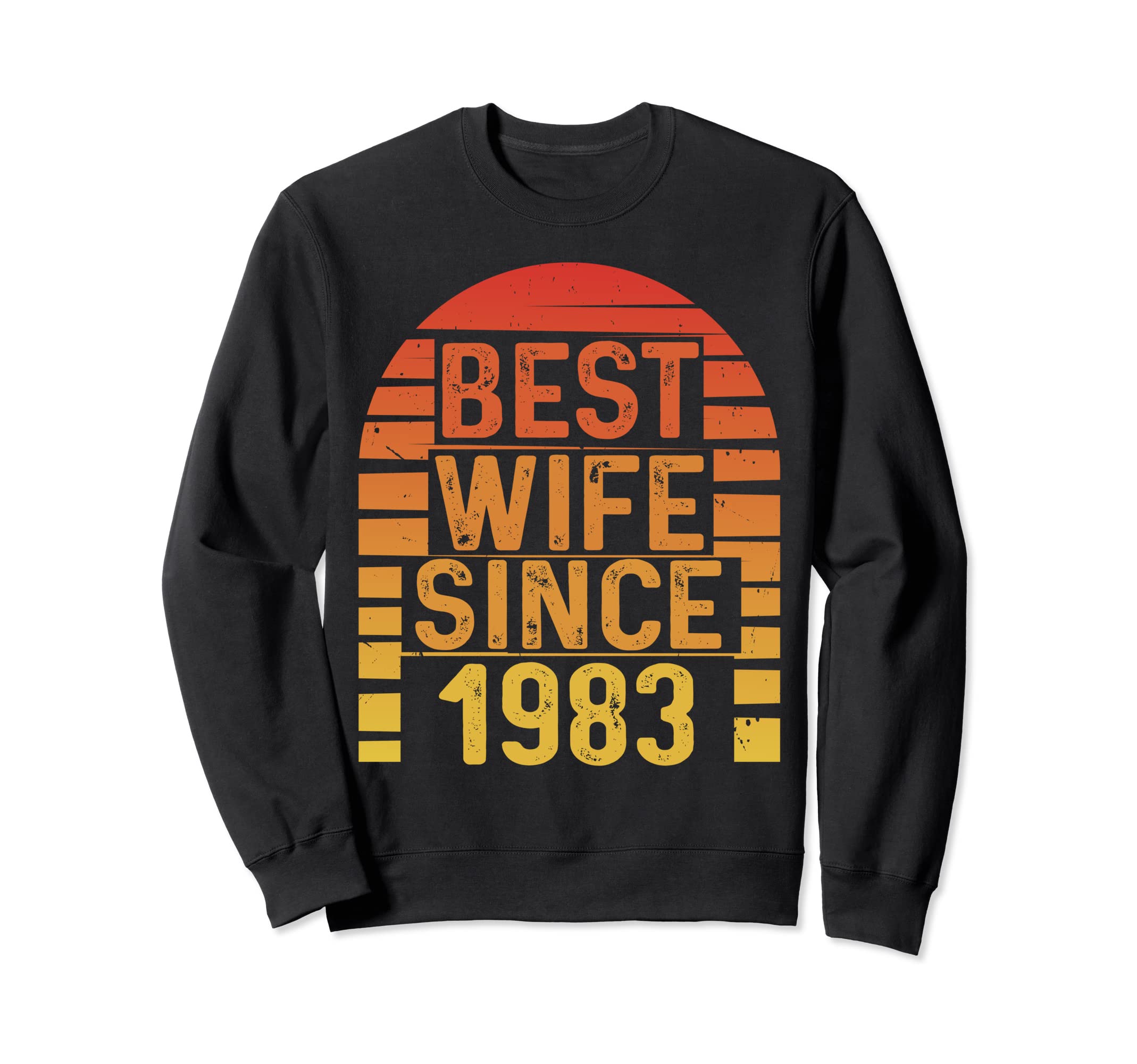 Best Wife Since 1983 Wedding Sweatshirt - Unique Graphic for Adults - T-Shirt, Sweatshirt, Hoodie