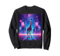 Synthwave Aesthetic Giraffe Lover Sweatshirt - Novelty Apparel Men Women - T-Shirt, Sweatshirt, Hoodie
