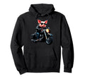 Funny Motorcycles Pig Biker Motorcycling Hoodie - Graphic Print Unisex - T-Shirt, Sweatshirt, Hoodie