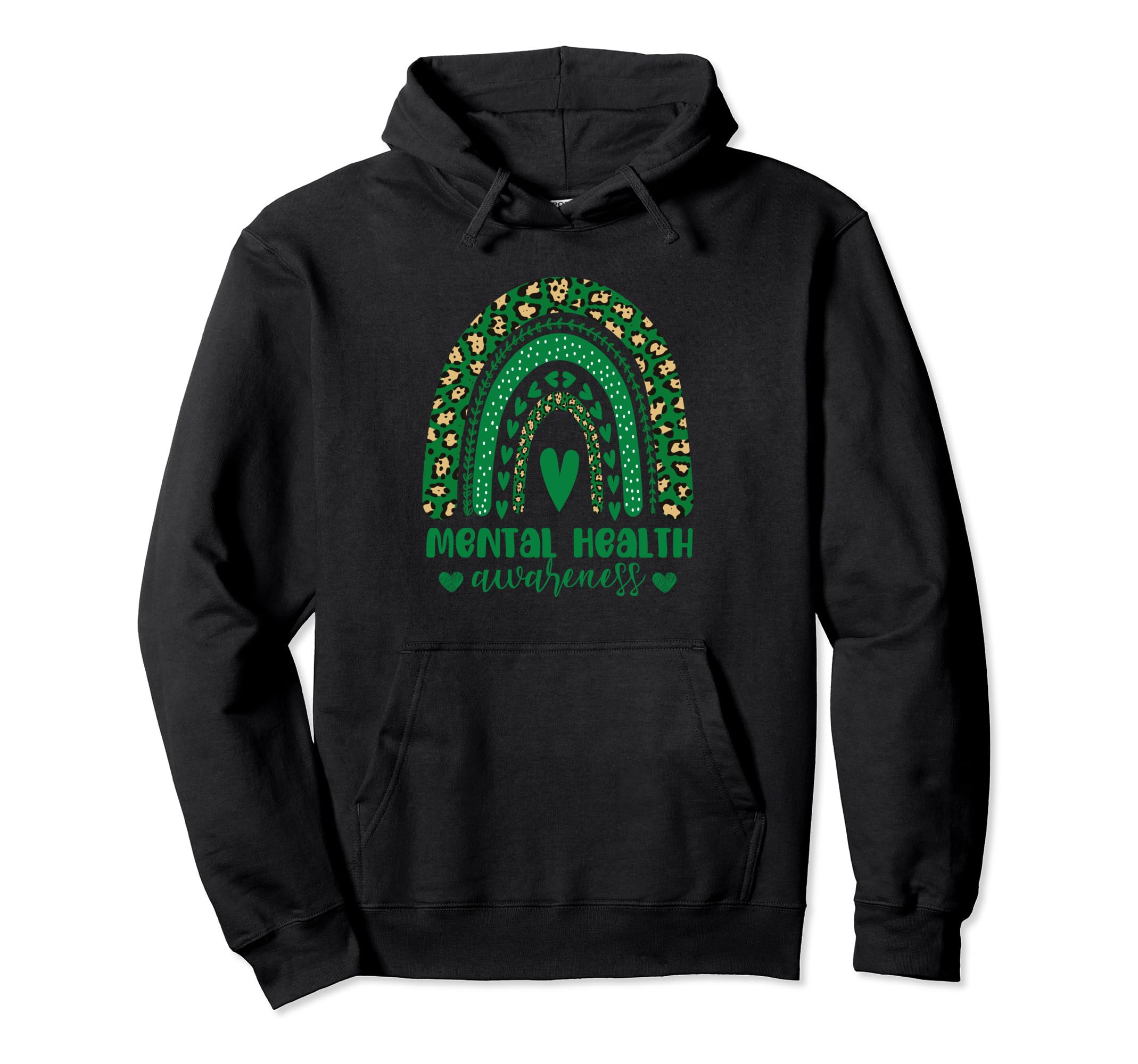 Wear Green Mental Health Matters Mental Hoodie - Minimalist Print Unisex - T-Shirt, Sweatshirt, Hoodie