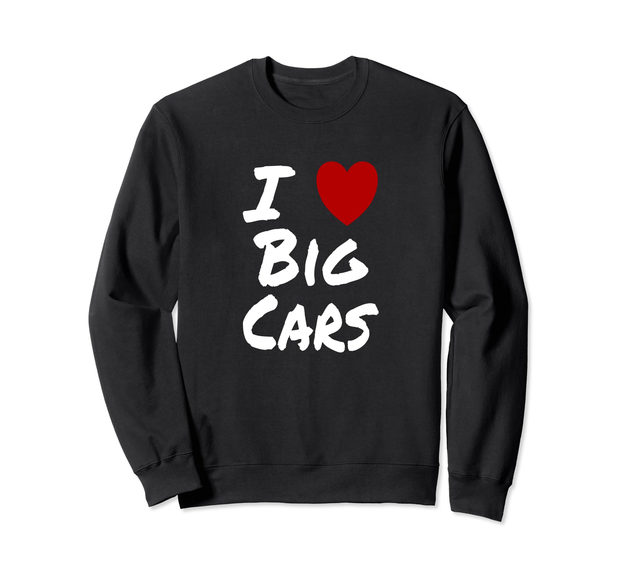 I Heart Love Big Cars Mechanic Sweatshirt - Aesthetic Graphic Unisex - T-Shirt, Sweatshirt, Hoodie