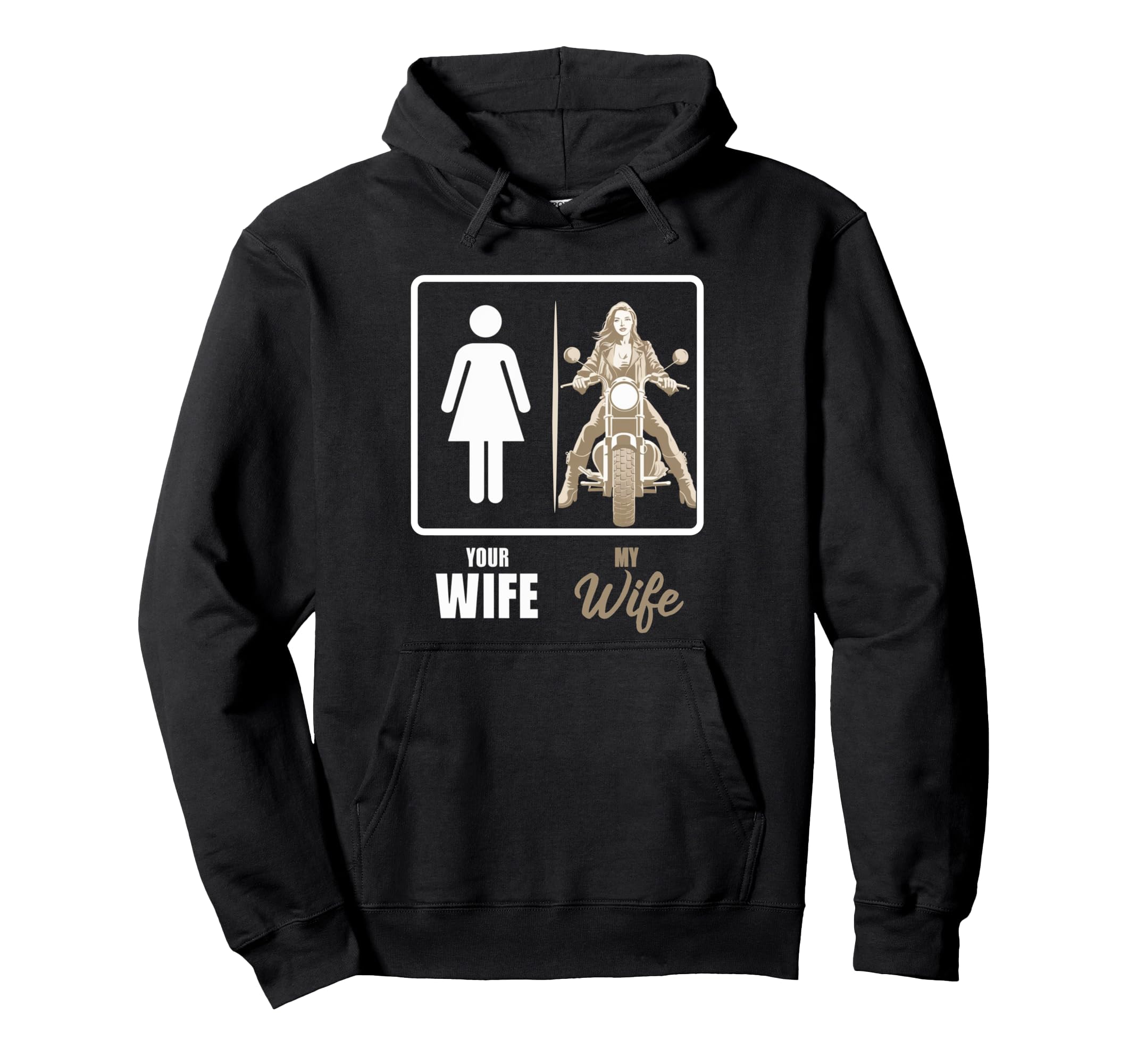 Your Wife My Wife Biker Wife Valentine Hoodie - Custom Art Print Unisex - T-Shirt, Sweatshirt, Hoodie