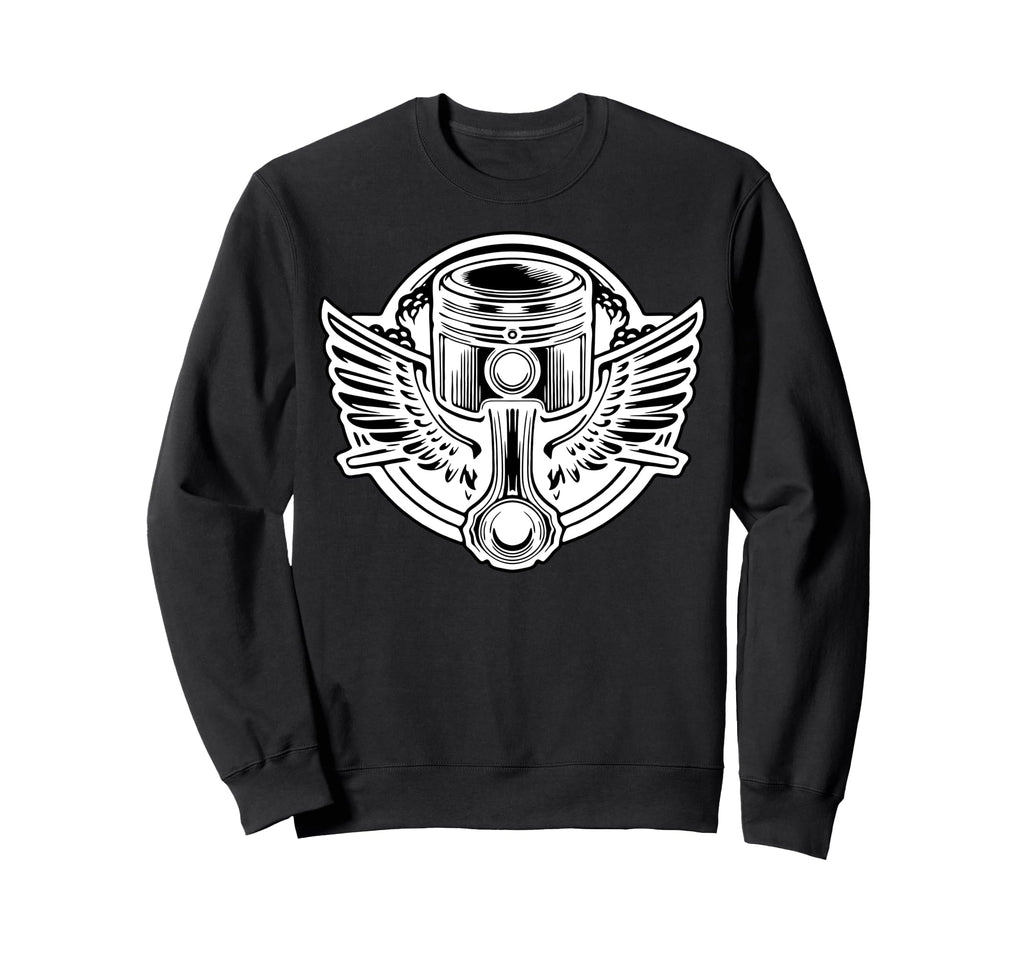 Usa Flag Motorcycle Gift Bikers Sweatshirt - Fun Novelty Design for Adults - T-Shirt, Sweatshirt, Hoodie