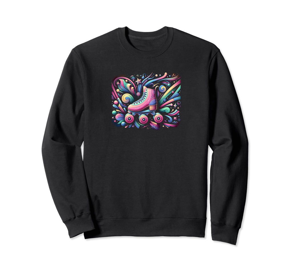 Colorful Roller Skate Fantasy Sweatshirt - Trendy Graphic for Adults - T-Shirt, Sweatshirt, Hoodie