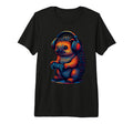 Hedgehog Gamer Gaming Pet Lover Tri Blend T-Shirt - Graphic Print Men Women - T-Shirt, Sweatshirt, Hoodie