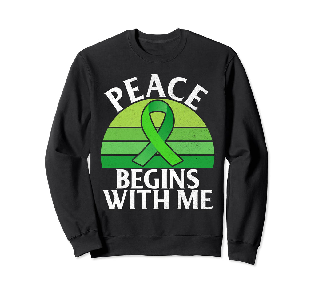 Peace Begins Me Mental Health Sweatshirt - Custom Art Print for Adults - T-Shirt, Sweatshirt, Hoodie