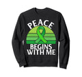 Peace Begins Me Mental Health Sweatshirt - Custom Art Print for Adults - T-Shirt, Sweatshirt, Hoodie