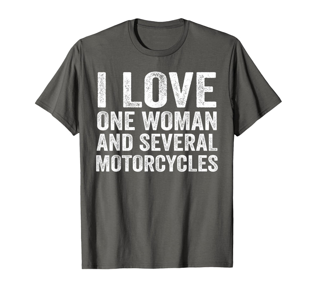 I Love One And Several Motorcycles Funny T-Shirt - Minimalist Print Unisex - T-Shirt, Sweatshirt, Hoodie