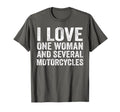 I Love One And Several Motorcycles Funny T-Shirt - Minimalist Print Unisex - T-Shirt, Sweatshirt, Hoodie