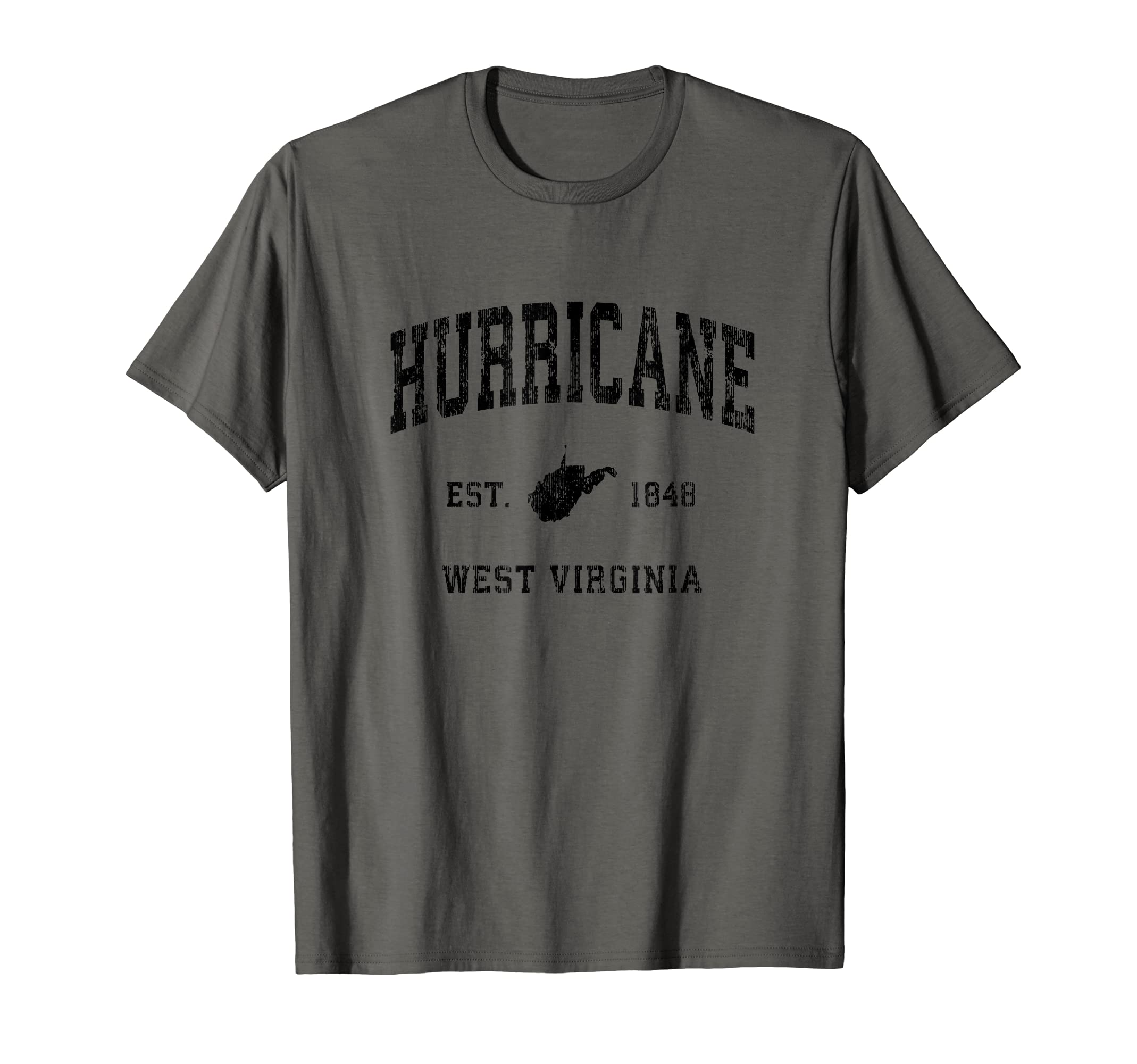 Hurricane West Virginia Wv Athletic T-Shirt - Trendy Graphic for Adults - T-Shirt, Sweatshirt, Hoodie