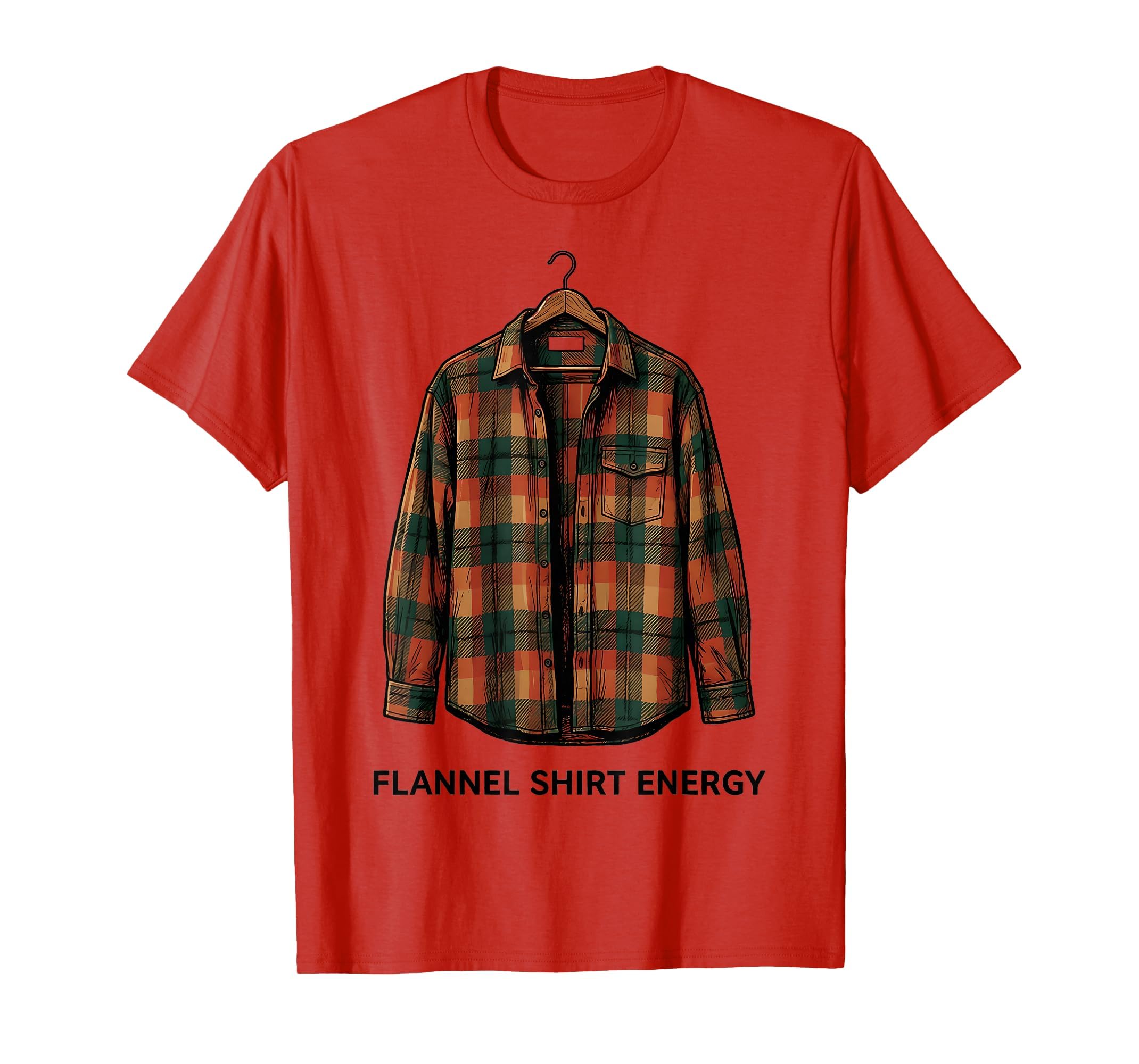 Flannel Energy 90S Nostalgia T-Shirt - Streetwear Style Men Women - T-Shirt, Sweatshirt, Hoodie