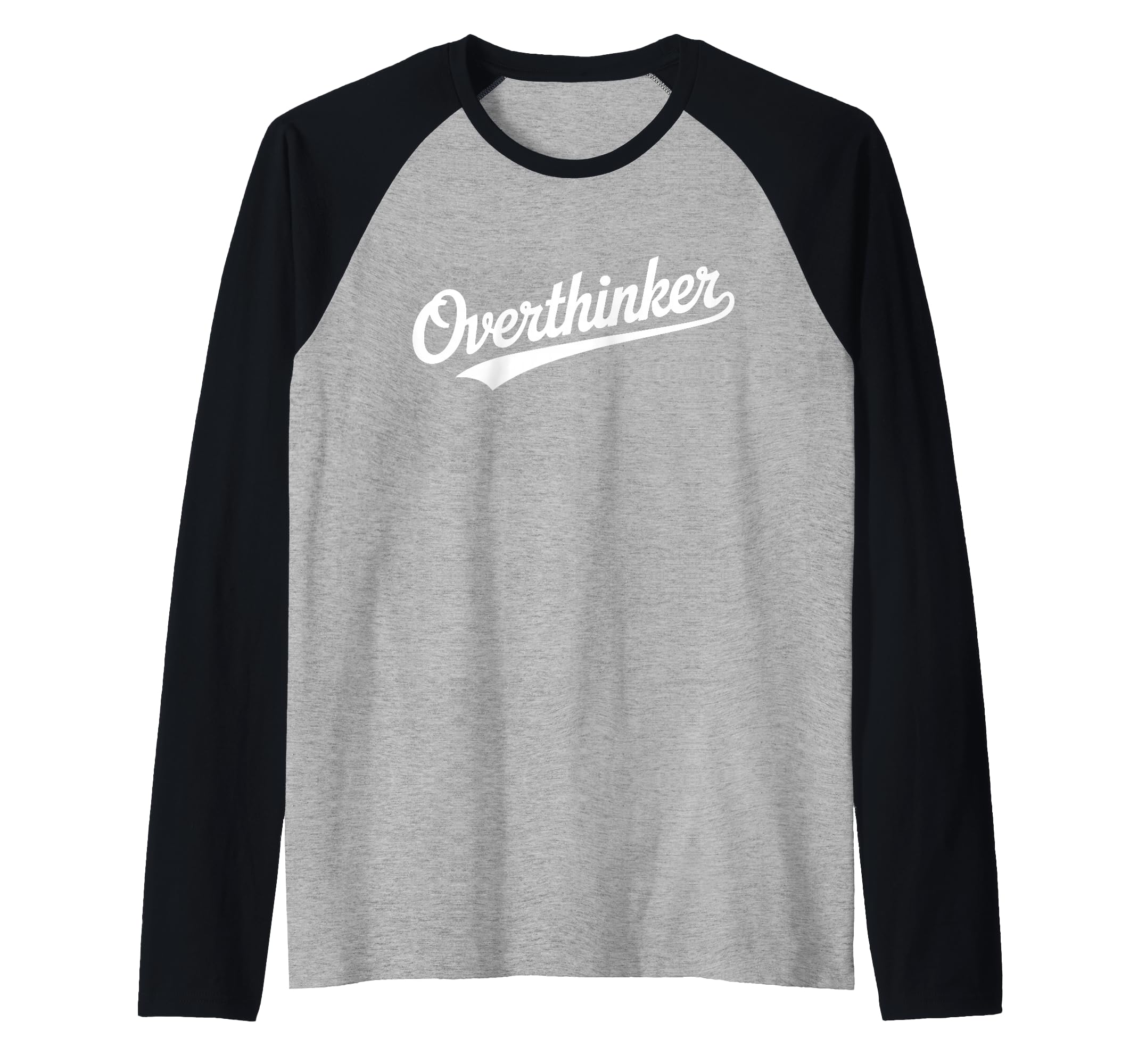 Overthinker Typography Sweatshirt - Casual Everyday Wear Men Women - T-Shirt, Sweatshirt, Hoodie
