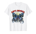Funny Anti Social Butterfly And Colorful T-Shirt - Graphic Print Men Women - T-Shirt, Sweatshirt, Hoodie