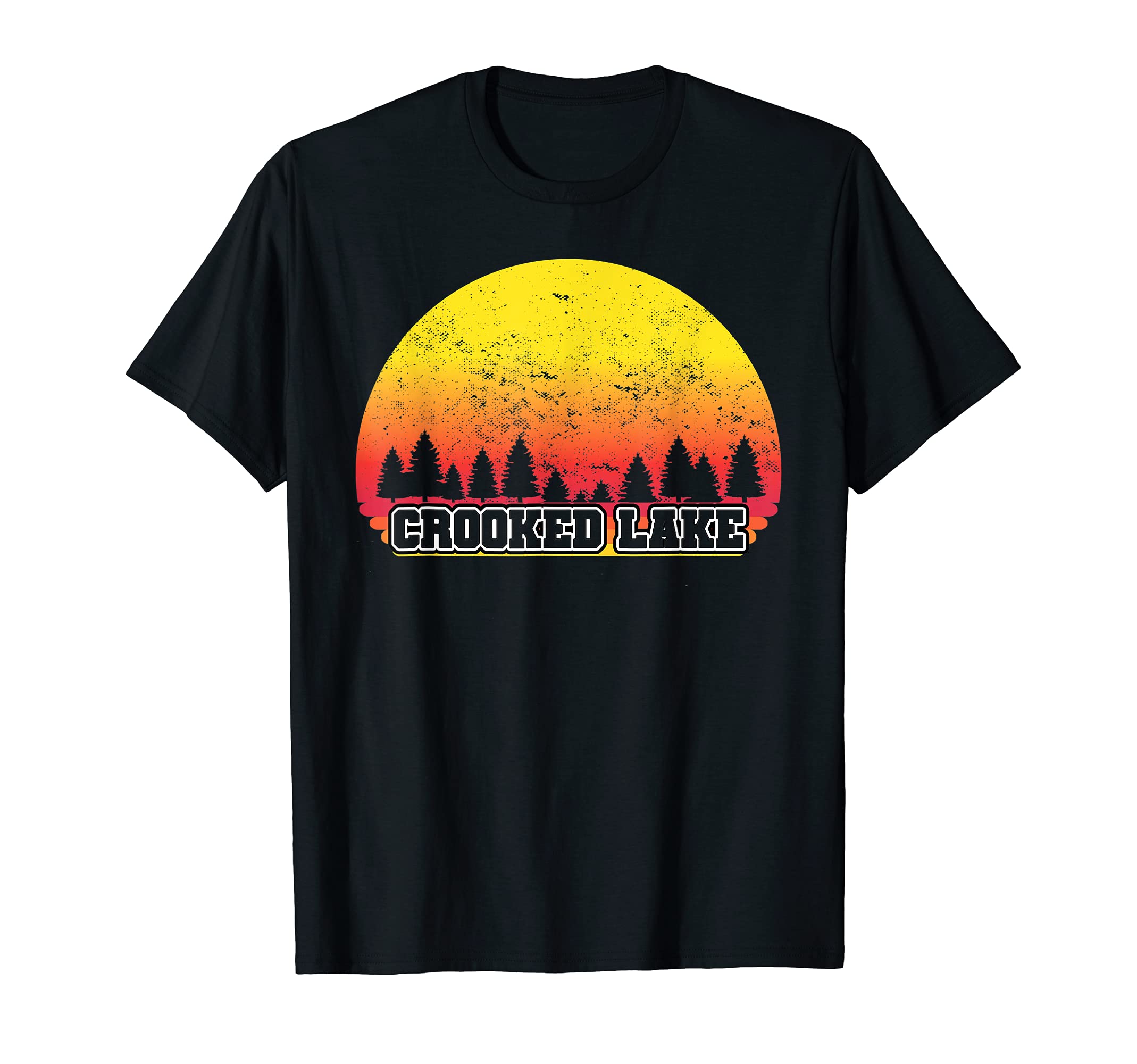 Crooked Lake Indiana Scenic Sunset T-Shirt - Novelty Apparel Unisex - T-Shirt, Sweatshirt, Hoodie