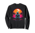Synthwave Astronaut Cyberpunk 80S Sweatshirt - Fun Novelty Design Unisex - T-Shirt, Sweatshirt, Hoodie