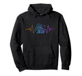 Roller Skating Skate Heartbeat Hoodie - Unique Graphic Men Women - T-Shirt, Sweatshirt, Hoodie