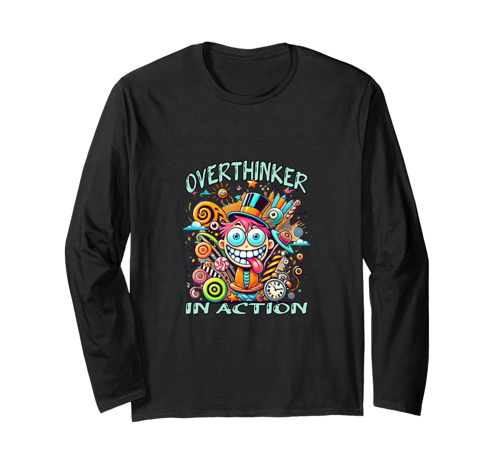 Overthinker Action Funny Adhd Chaos Vibes T-Shirt - Custom Art Print Unisex - T-Shirt, Sweatshirt, Hoodie