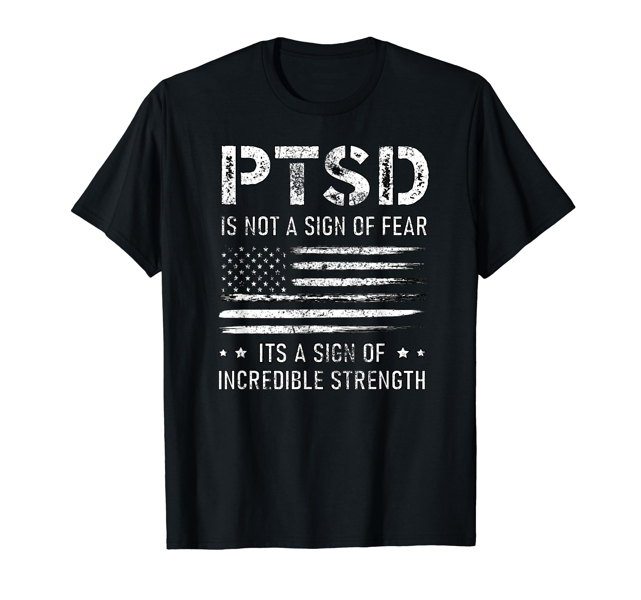 Ptsd Awareness American Flag Veteran T-Shirt - Graphic Print Men Women - T-Shirt, Sweatshirt, Hoodie