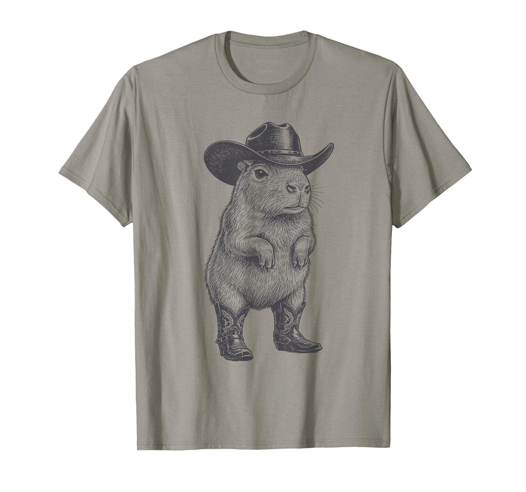Capybara Cowboy Cowgirl Capybara Western T-Shirt - Trendy Graphic Unisex - T-Shirt, Sweatshirt, Hoodie