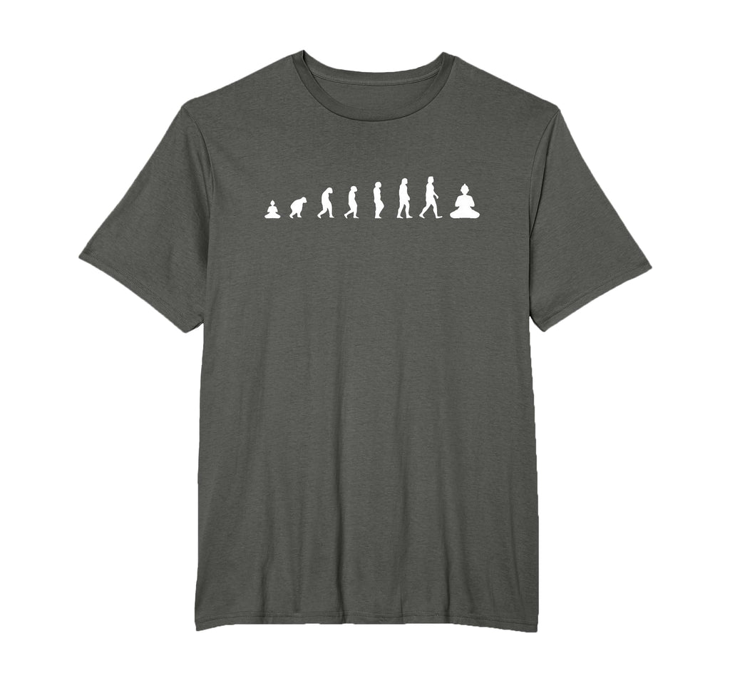Zen Buddha Evolution Meditation T-Shirt - Novelty Apparel Unisex - T-Shirt, Sweatshirt, Hoodie