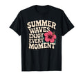 Summer Waves Typography Summer Vibes T-Shirt - Fun Novelty Design Men Women - T-Shirt, Sweatshirt, Hoodie