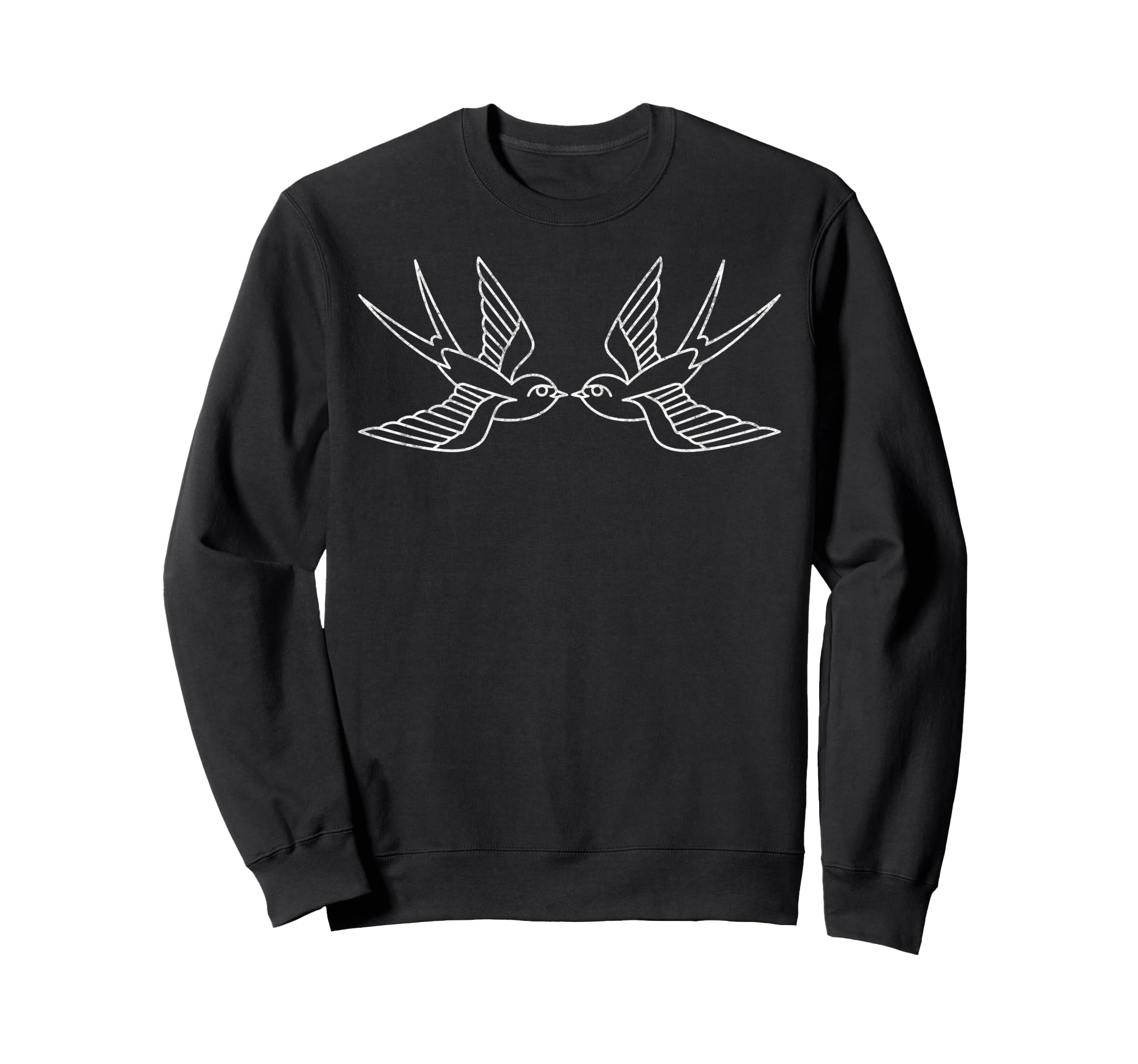 Swallows American Traditional Old Sweatshirt - Fun Novelty Design Unisex - T-Shirt, Sweatshirt, Hoodie