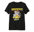 Meowdy Funny Cowboy Cat Western Tri T-Shirt - Minimalist Print Men Women - T-Shirt, Sweatshirt, Hoodie