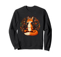 Meditation Fox Yoga Pose Relaxing Sweatshirt - Trendy Graphic for Adults - T-Shirt, Sweatshirt, Hoodie