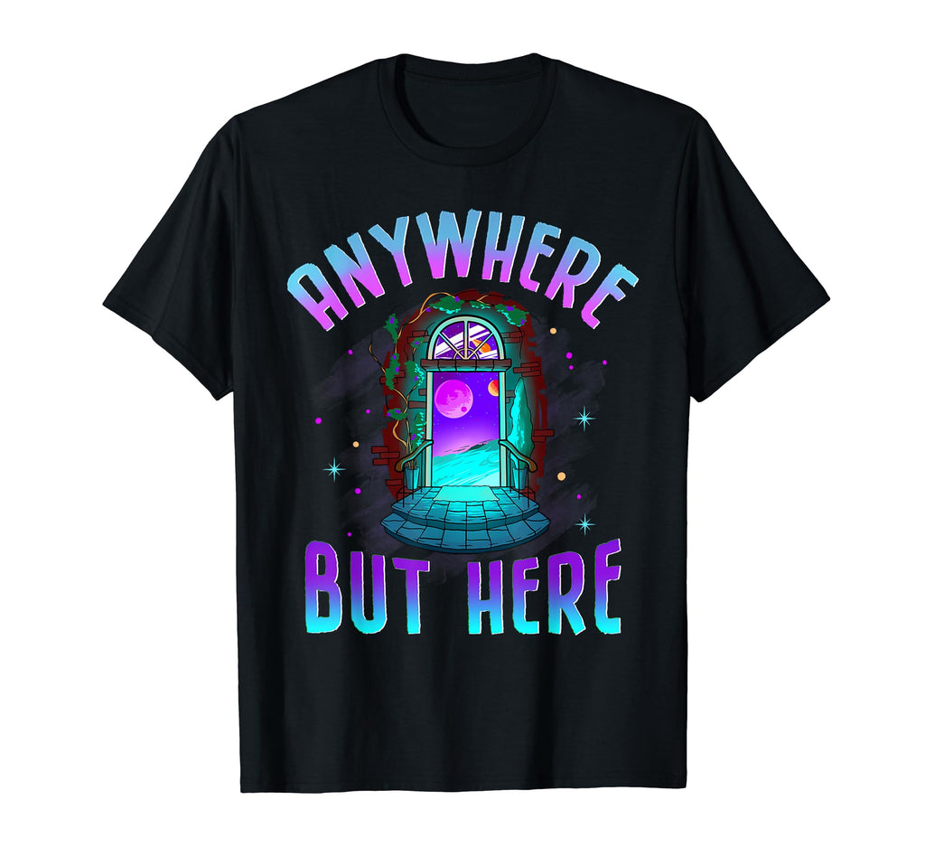 Anywhere But Here Witchy Moon Escape T-Shirt - Unique Graphic Men Women - T-Shirt, Sweatshirt, Hoodie