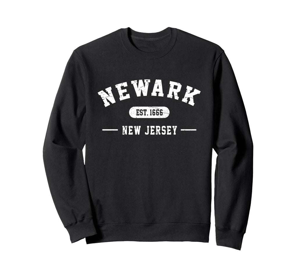Newark New Jersey Est 1666 Athletic Sweatshirt - Fun Novelty Design Unisex - T-Shirt, Sweatshirt, Hoodie