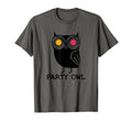 Vinyl Record Player Dj Party Owl T-Shirt - Fun Novelty Design Men Women - T-Shirt, Sweatshirt, Hoodie