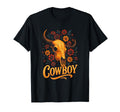 Cowboy Skull Western Flowers T-Shirt - Unique Graphic for Adults - T-Shirt, Sweatshirt, Hoodie
