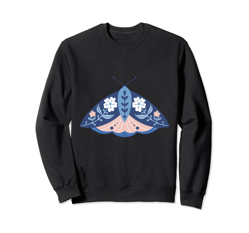 Crafty Moth Goth Horror Antisocial Sweatshirt - Trendy Graphic for Adults - T-Shirt, Sweatshirt, Hoodie