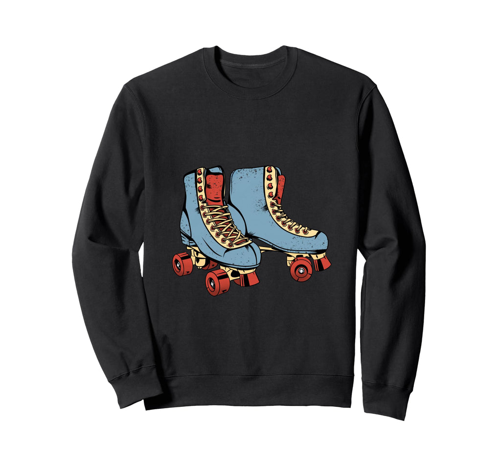 Blue Roller Skates Rollerblades Roller Sweatshirt - Trendy Graphic Unisex - T-Shirt, Sweatshirt, Hoodie