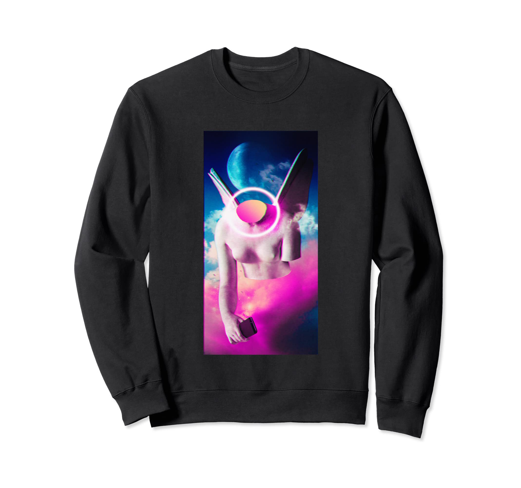 Aesthetic Vaporwave Synthwave Sweatshirt - Graphic Print for Adults - T-Shirt, Sweatshirt, Hoodie