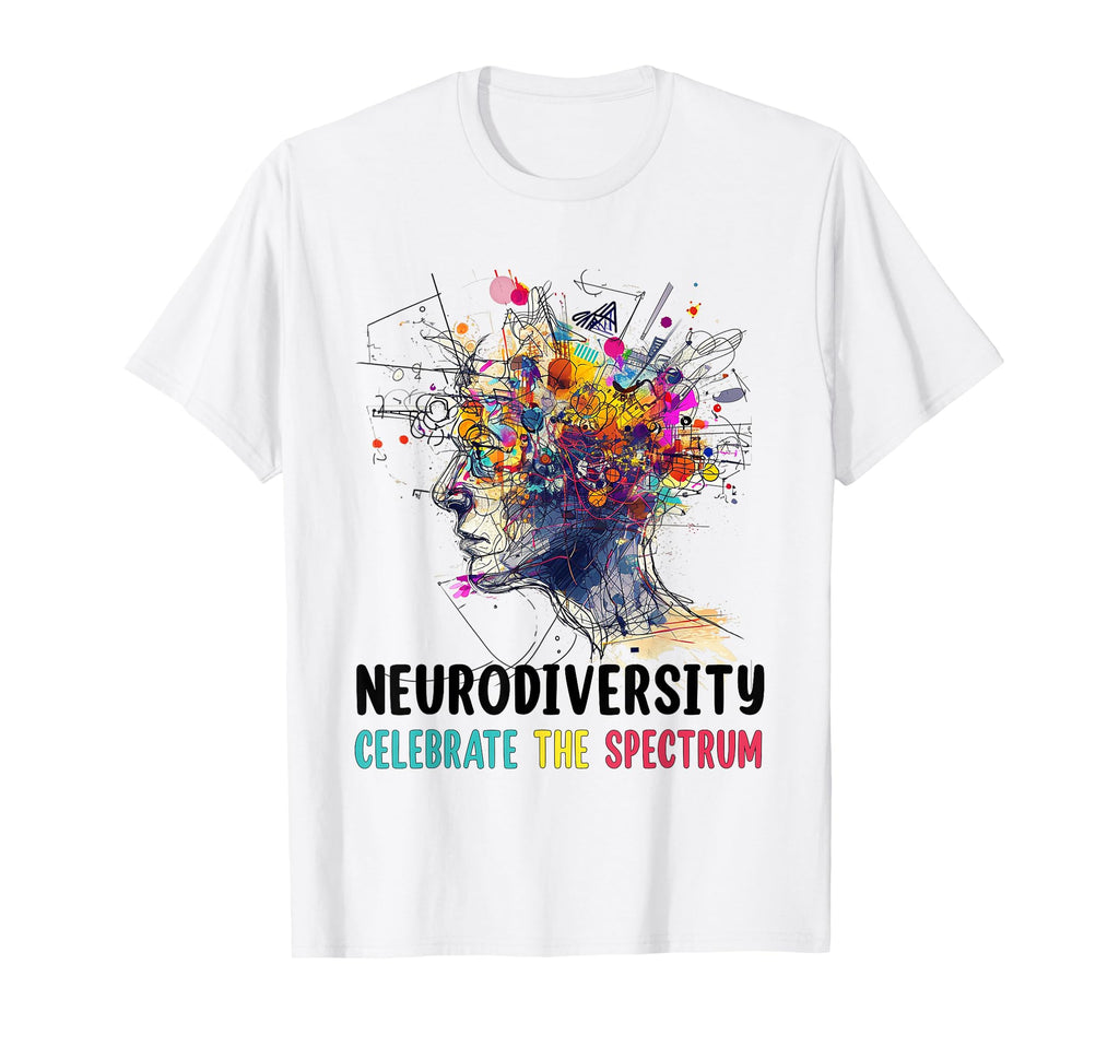 Neurodiversity Brain Autism T-Shirt - Fun Novelty Design for Adults - T-Shirt, Sweatshirt, Hoodie