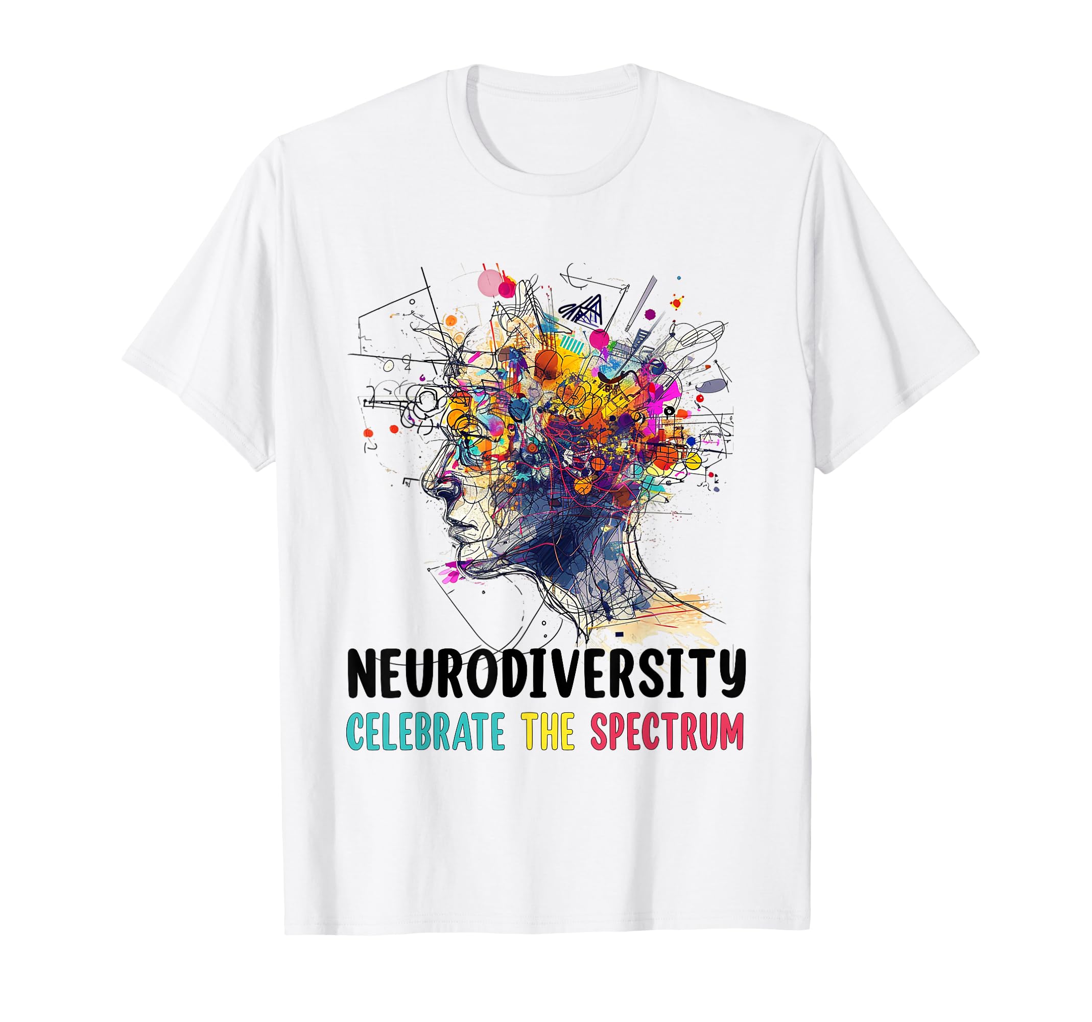 Neurodiversity Brain Autism T-Shirt - Fun Novelty Design for Adults - T-Shirt, Sweatshirt, Hoodie