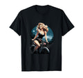 Pinup Bicycle Riding Cyclist T-Shirt - Fun Novelty Design Men Women - T-Shirt, Sweatshirt, Hoodie