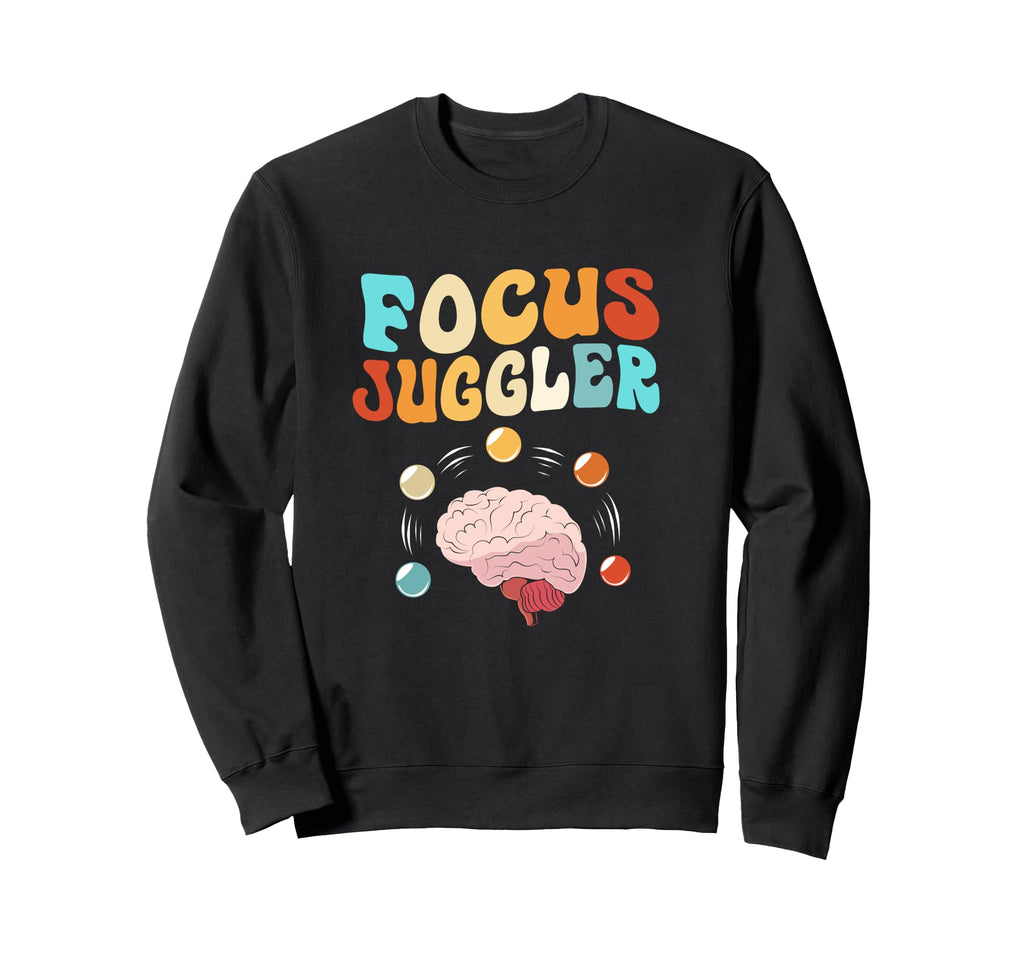 Alphabet Human Brain Focus Juggler Sweatshirt - Unique Graphic for Adults - T-Shirt, Sweatshirt, Hoodie