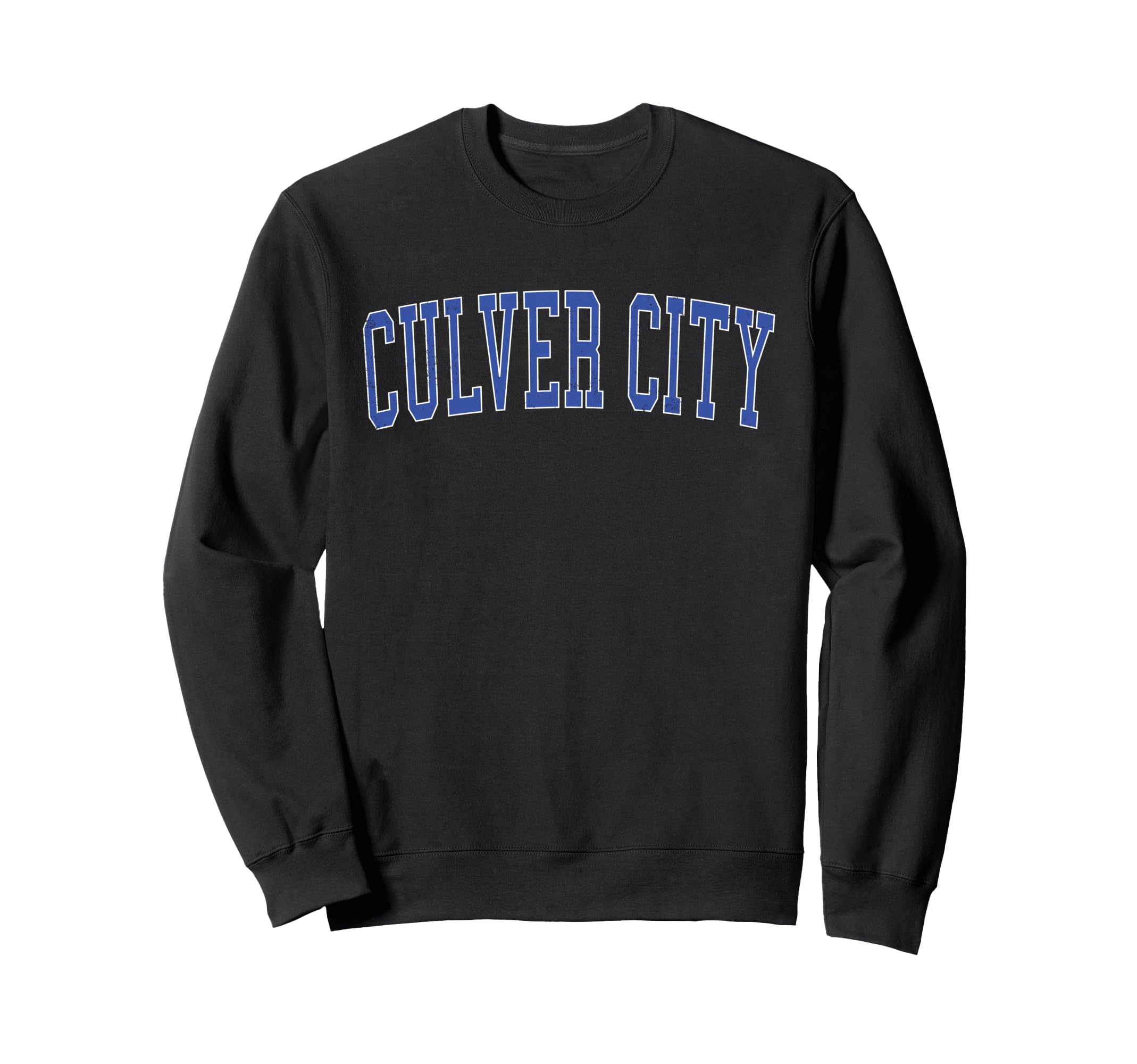 Culver City Ca Distressed Blue Sweatshirt - Graphic Print for Adults - T-Shirt, Sweatshirt, Hoodie