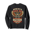 Motorcycle Biker Grandpa Retired Sweatshirt - Streetwear Style for Adults - T-Shirt, Sweatshirt, Hoodie