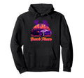 Beach Please Futuristic Vaporwave Hoodie - Novelty Apparel Men Women - T-Shirt, Sweatshirt, Hoodie