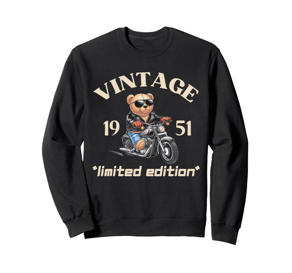 Mens Motorcycle 74Th Birthday 1951 Sweatshirt - Streetwear Style Unisex - T-Shirt, Sweatshirt, Hoodie