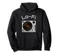 Lo Fi Vinyl Record Player Hoodie - Minimalist Print Unisex - T-Shirt, Sweatshirt, Hoodie