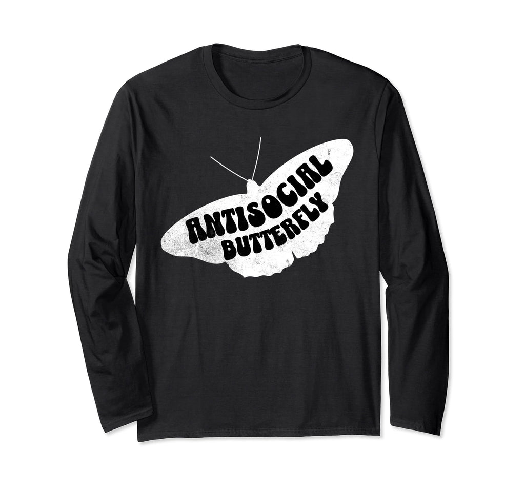Antisocial Butterfly Social T-Shirt - Casual Everyday Wear for Adults - T-Shirt, Sweatshirt, Hoodie