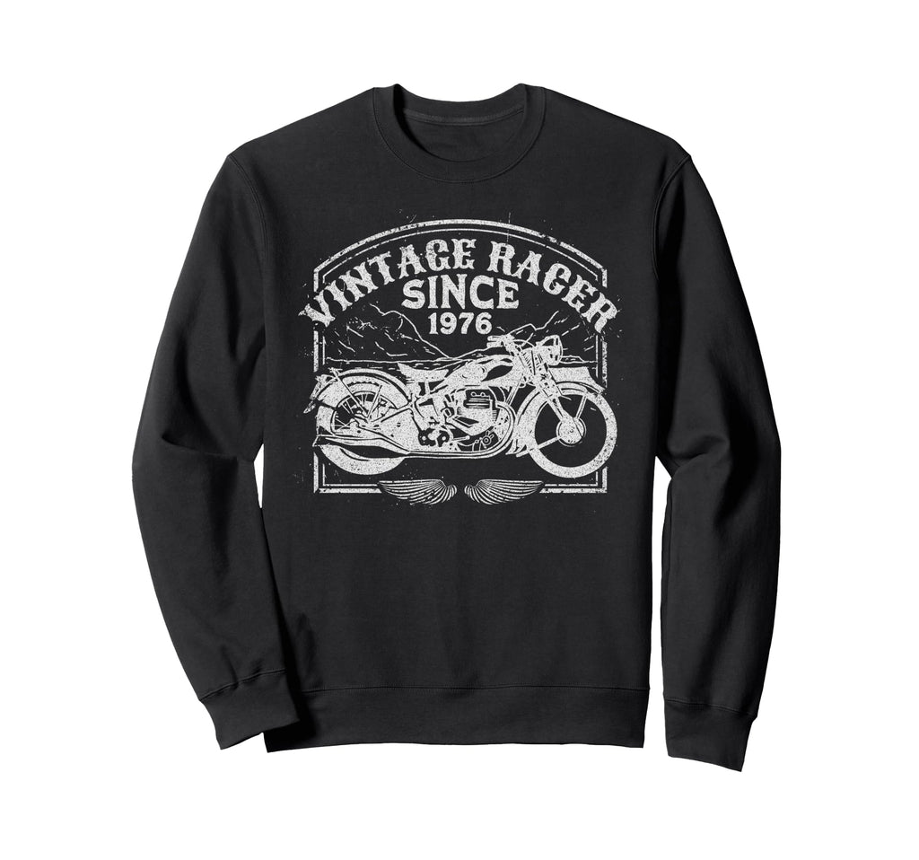 Racer Since 1976 Motorbike Sweatshirt - Custom Art Print Men Women - T-Shirt, Sweatshirt, Hoodie