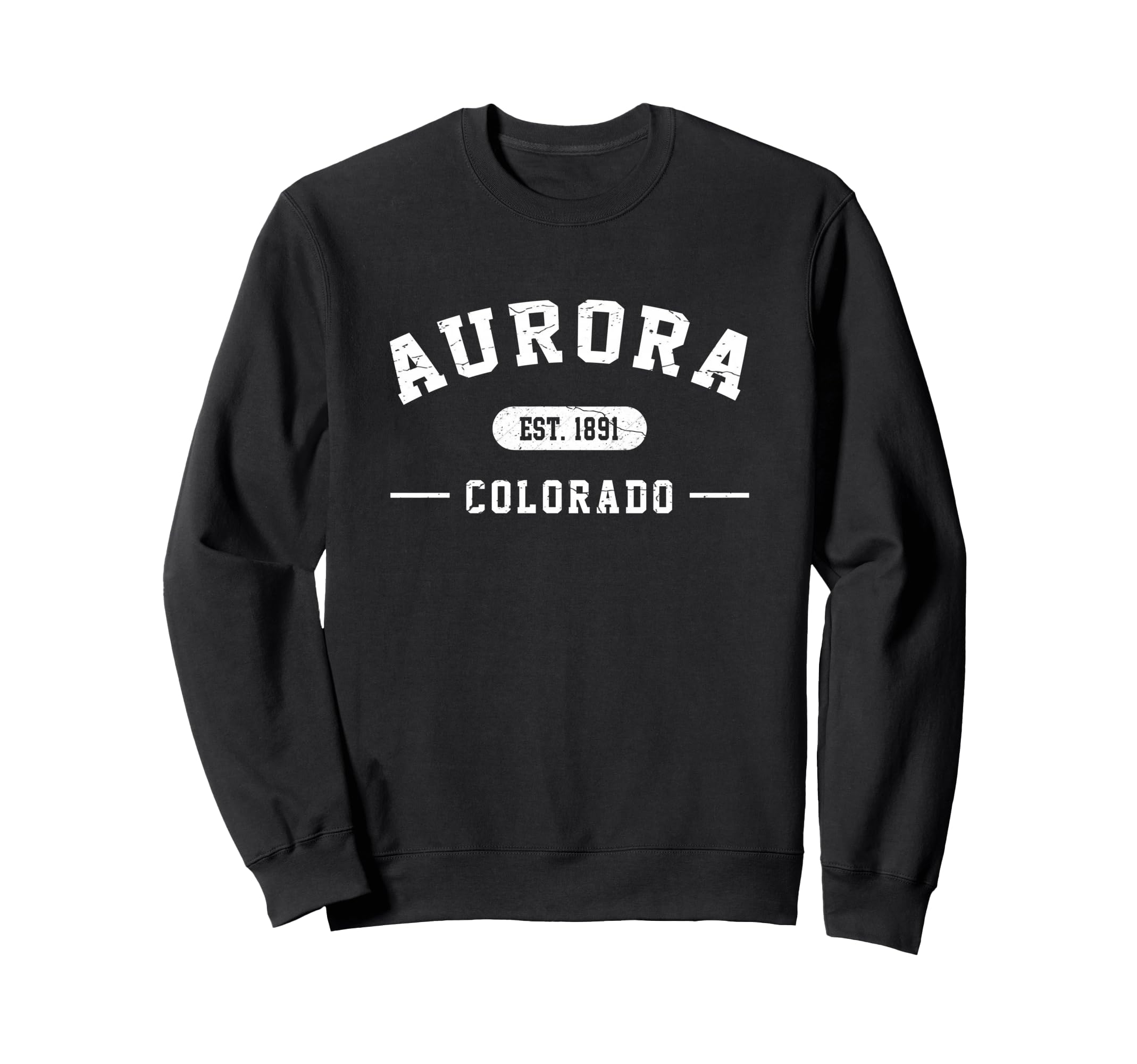 Aurora Colorado Est 1891 Athletic Sweatshirt - Aesthetic Graphic for Adults - T-Shirt, Sweatshirt, Hoodie