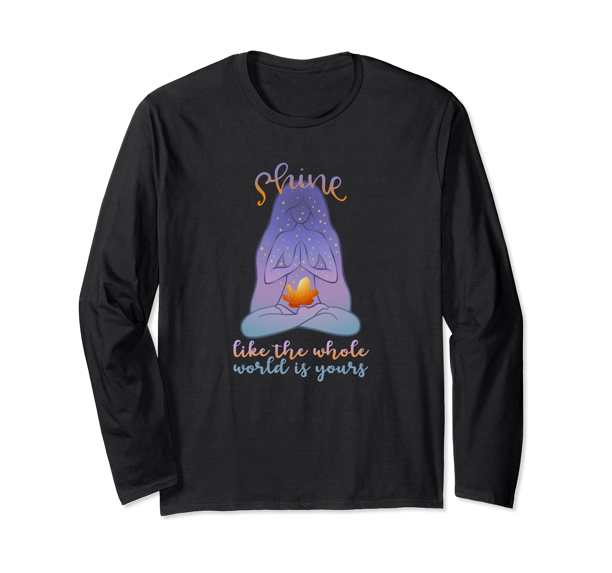Healing Crystal Wiccan Spiritual Energy T-Shirt - Graphic Print Men Women - T-Shirt, Sweatshirt, Hoodie