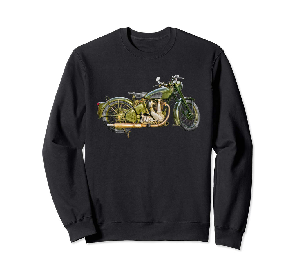 Distressed Motorcycle Sweatshirt - Custom Art Print for Adults - T-Shirt, Sweatshirt, Hoodie